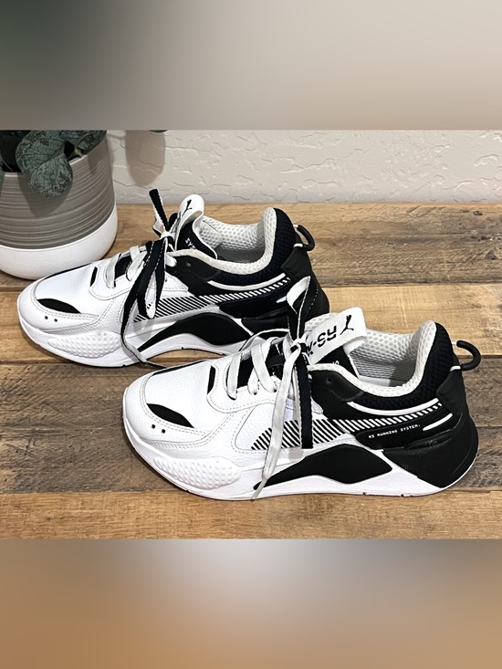 Puma Other - Puma Kids RS-X Split Black White Chunky Athletic Sneakers Size 4.5Y